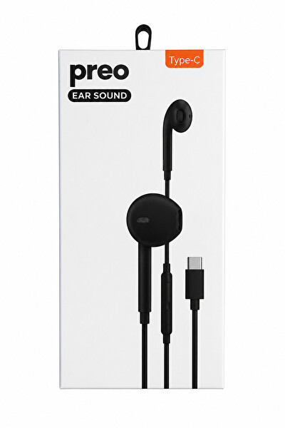 Preo Ear Sound Type C Kulakiçi Kulaklık Siyah