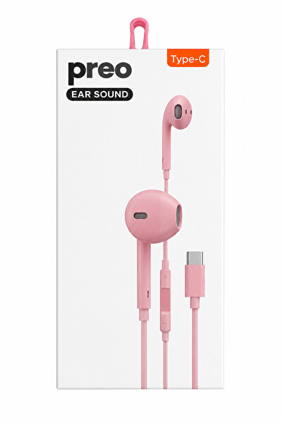 Preo Ear Sound Type C Kulakiçi Kulaklık Pembe 4