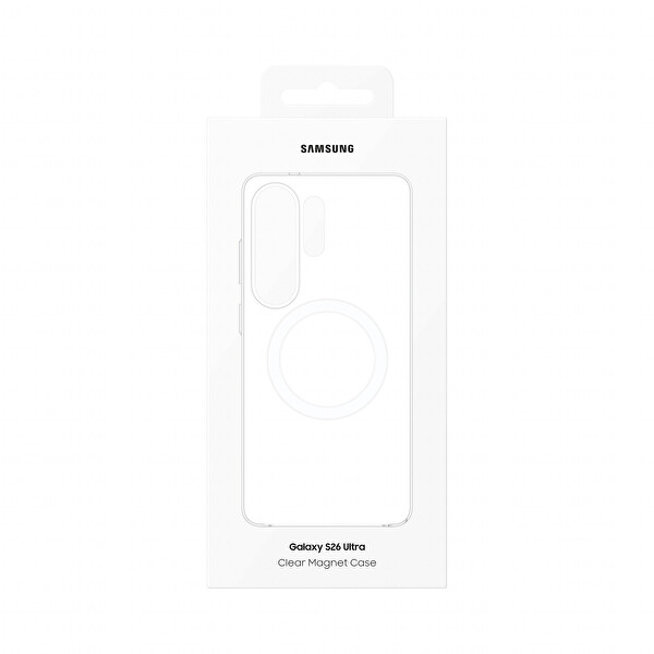 Samsung Galaxy S26 Ultra Şeffaf Magnet Kılıf