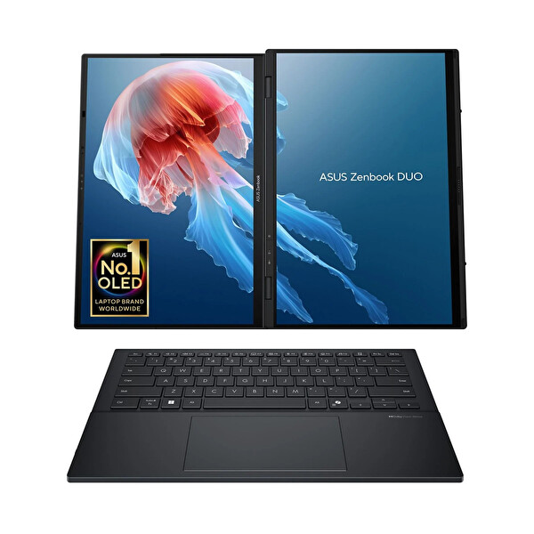 ASUS Zenbook Duo UX8406CA-QL310W 14.0-inch, FHD (1920 x 1200) OLED 16:10 aspect ratio, 60Hz refresh rate, Intel® Core™ Ultra 7 255H,