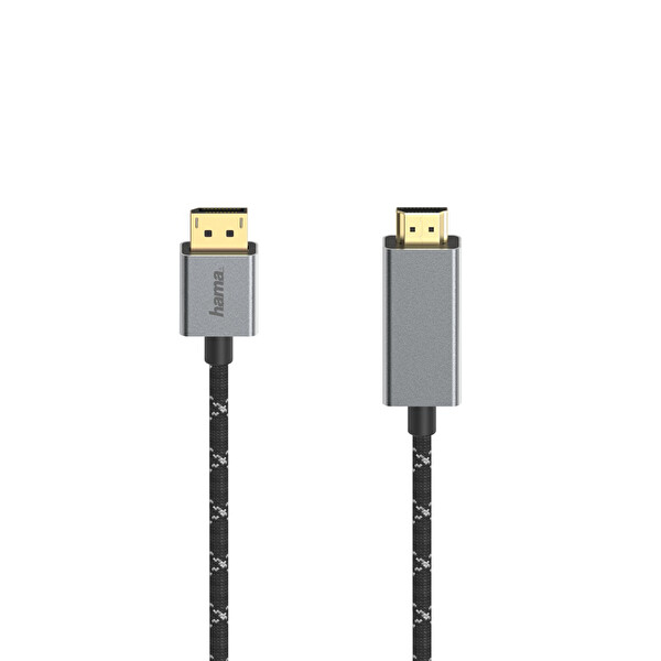 Hama HM.200506 DisplayPort HDMI 1.5M 4K UHD Video Kablosu