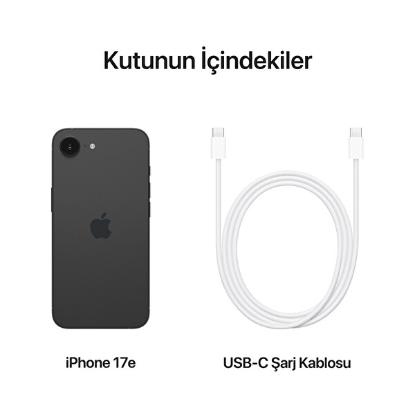 Apple iPhone 17e 512GB Siyah Akıllı Telefon