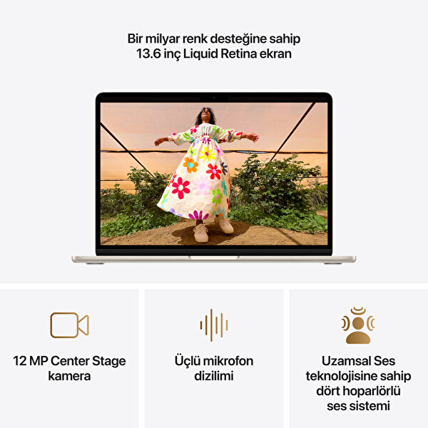 Apple 13-inch MacBook Air M5 Chip 10-Core CPU 8-Core GPU 16GB 512GB SSD Starlight MDHA4TU/A