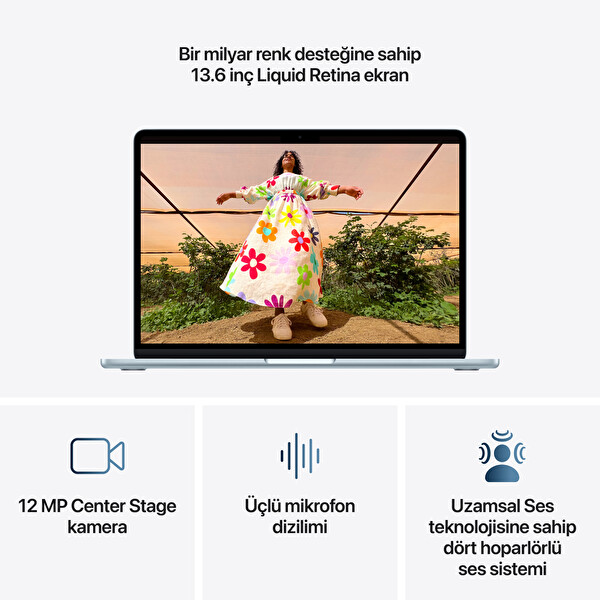 Apple 13-inch MacBook Air M5 Chip 10-Core CPU 10-Core GPU 16GB 1TB SSD Sky Blue MDHJ4TU/A