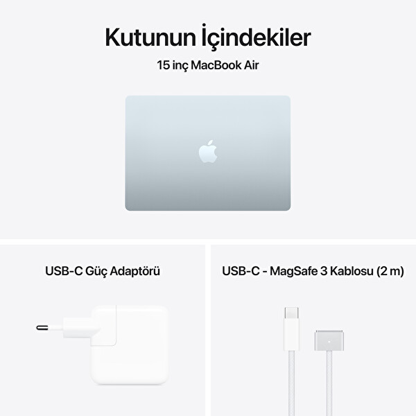 Apple 15-inch MacBook Air M5 Chip 10-Core CPU 10-Core GPU 16GB 512GB SSD Sky Blue MDVQ4TU/A
