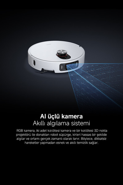 Xiaomi MOP5 PRO Çöp İstasyonlu Akıllı Robot Süpürge ve Paspas 20.000 Pa 3