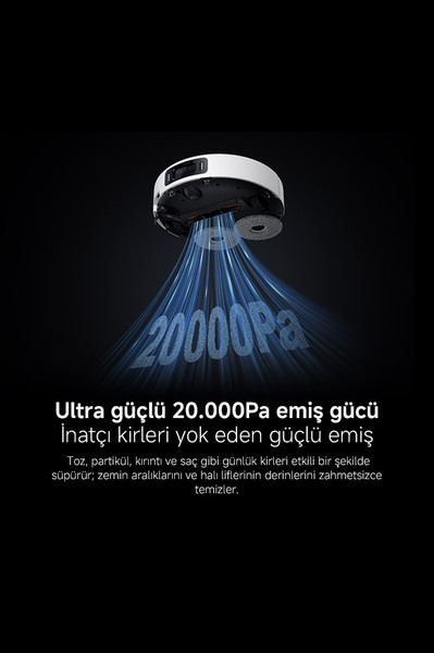 Xiaomi MOP5 PRO Çöp İstasyonlu Akıllı Robot Süpürge ve Paspas 20.000 Pa 5