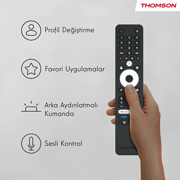 Thomson 40FQG3S15K 40 102 Ekran FHD Uydu Alıcılı Google Smart QLED TV 4