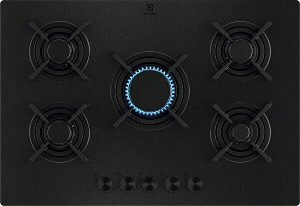 Electrolux KGG753723L Vertical Flame 75cm Gazlı Siyah Mat Vitroseramik Ocak 2