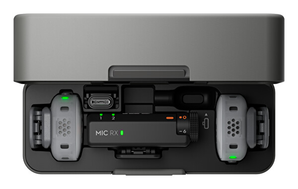 DJI Mic Mini 2 (2 TX + 1 RX + Charging Case) Mikrofon Seti