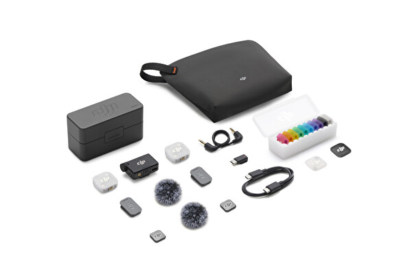 DJI Mic Mini 2 (2 TX + 1 RX + Charging Case) Mikrofon Seti