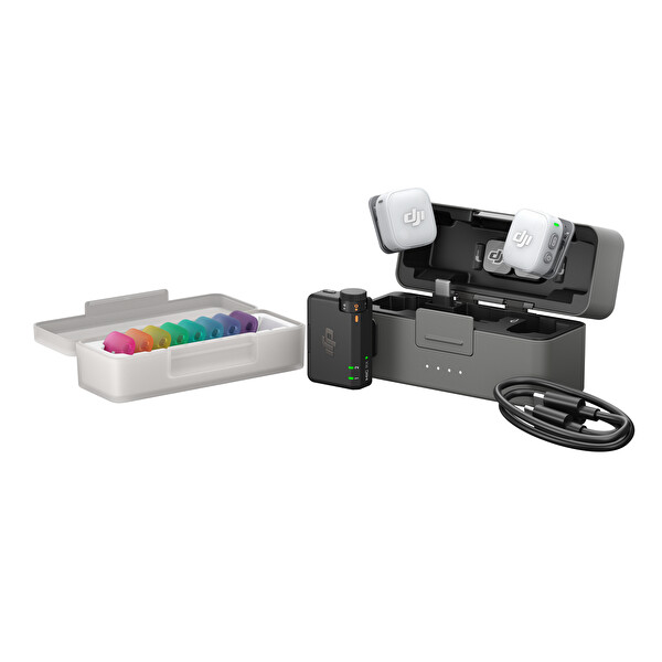 DJI Mic Mini 2 (2 TX + 1 RX + Charging Case) Mikrofon Seti