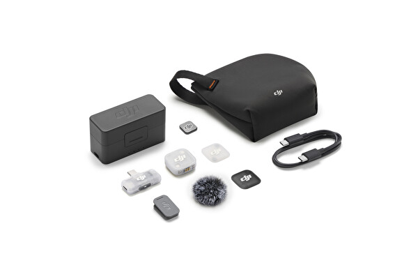 DJI Mic Mini 2 (1 TX + 1 Mobile RX + Charging Case) Mikrofon Seti