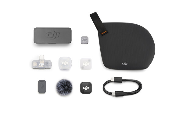 DJI Mic Mini 2 (1 TX + 1 Mobile RX + Charging Case) Mikrofon Seti