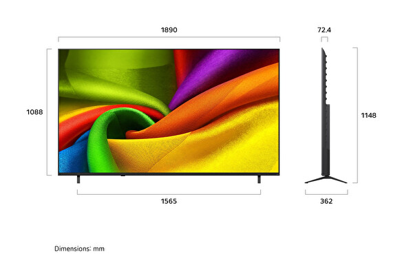 LG 85NU900B6LA.APEZ 85 214 Ekran 4K UHD WebOS Smart  LED TV 2