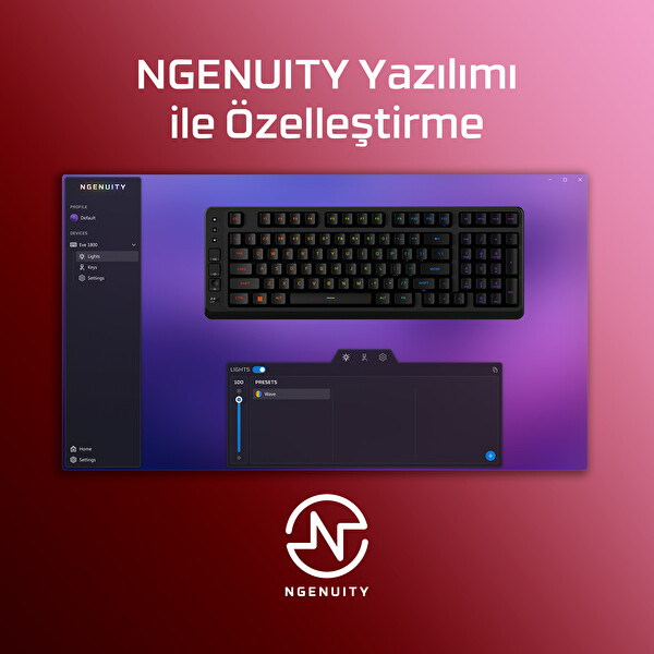 HyperX Eve 1800 Gaming Klavye