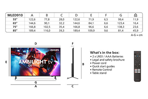 Philips 75MLED910 12 75 190 Ekran Titan Smart MiniLED TV 2