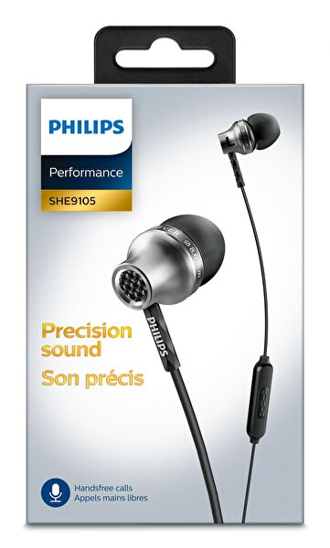 Philips She9105Sl/00 Mikrofonlu Kulakiçi Silikonlu Kulaklık - Gümüş