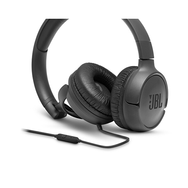 JBL T500 Kulak Üstü Mikrofonlu Kulaklık Siyah