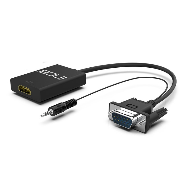 Inca Ivth 02 Vga To HDMI Çevirici + Usb Güç Adaptörü + Ses Kablosu HDMI Dişi Vga Erkek 6