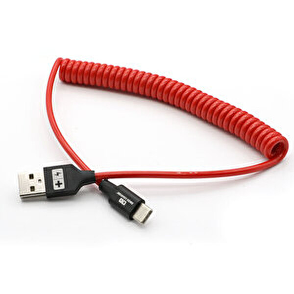 Swiss Charger Scc-10012 Spiral Type-C Usb Şarj Ve Data Kablosu 1.5M