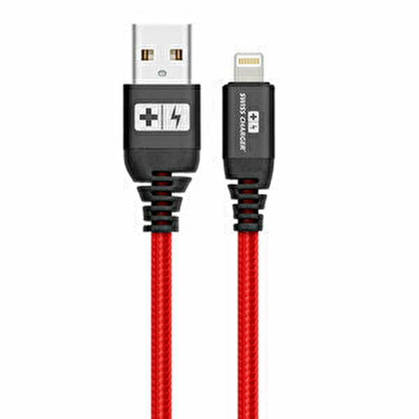Swiss Charger Scc-10051 Kırılmaz iPhone Usb Şarj Ve Data Kablosu 1M