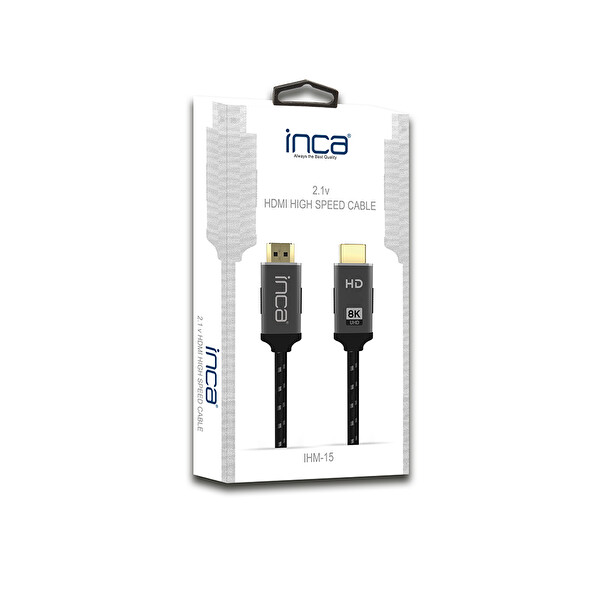 Inca IHM-15 Hdmi to Hdmi Yüksek Hızlı 8K 2.1V 1.5M Kablo