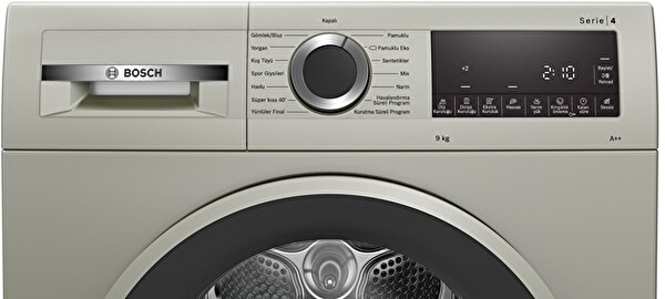 Bosch Wqg2410ttr 9 Kg Isı Pompalı Gümüş Kurutma Makinesi