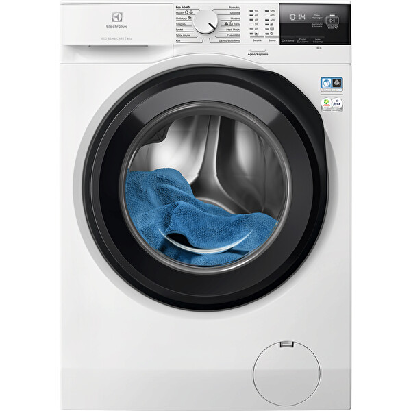 Electrolux EW6F2282T 600 Serisi Sensicare 8 KG 1200 Devir Çamaşır Makinesi