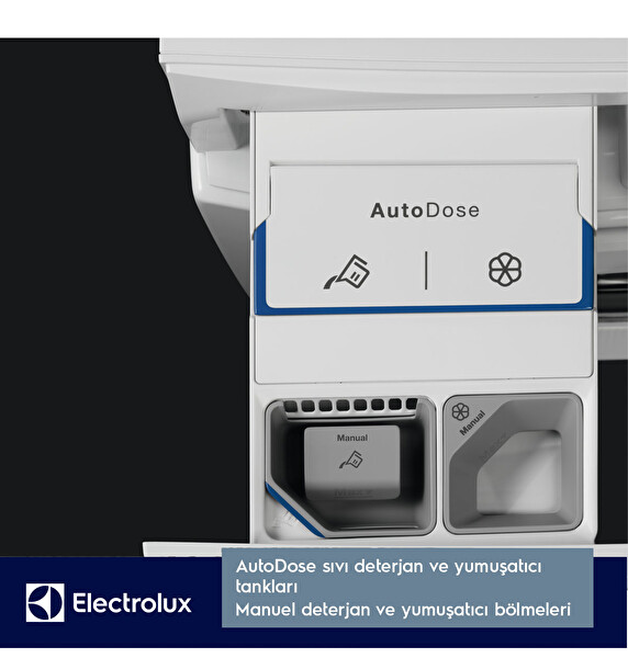 Electrolux EW6F3411ACT 600 Serisi Sensicare 10 KG 1400 Devir Autodose Wi-Fi Çamaşır Makinesi