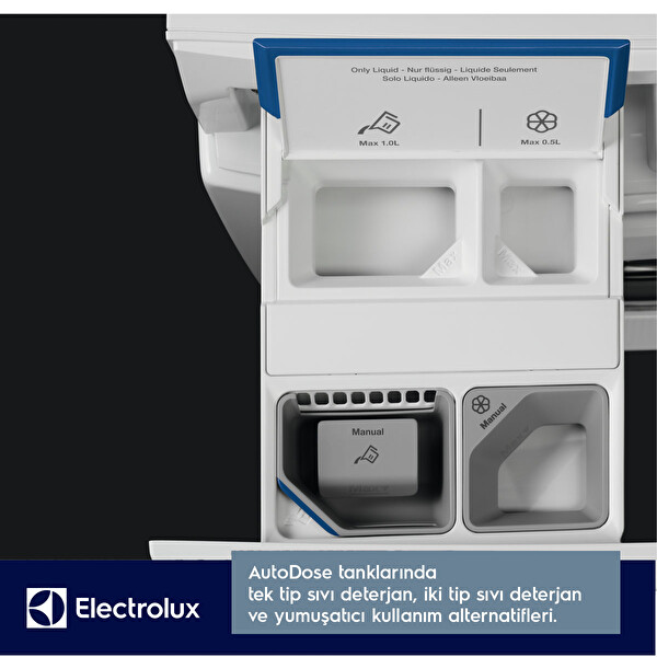 Electrolux EW6F3411ACT 600 Serisi Sensicare 10 KG 1400 Devir Autodose Wi-Fi Çamaşır Makinesi