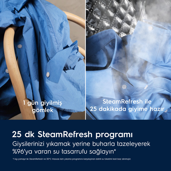Electrolux EW8FG5602CDT 800 Serisi Ultracare 11 KG 1600 Devir WI FI Koyu Gri Çamaşır Makinesi 5
