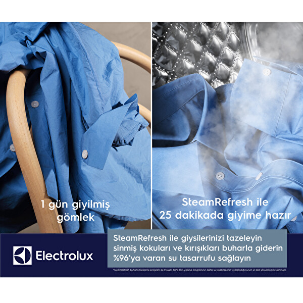 Electrolux EW8F5407ACT 800 Serisi Ultracare 11 KG 1400 Devir Autodose Wifi Çamaşır Makinesi