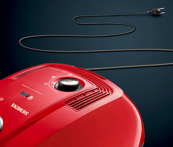 Siemens VSC3A210  4 Lt Pureair Hijyenik Filtre Toz Torbalı Kırmızı Süpürge 5