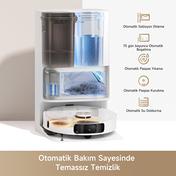 Dreame L10S Ultra Gen2 Beyaz Robot Süpürge