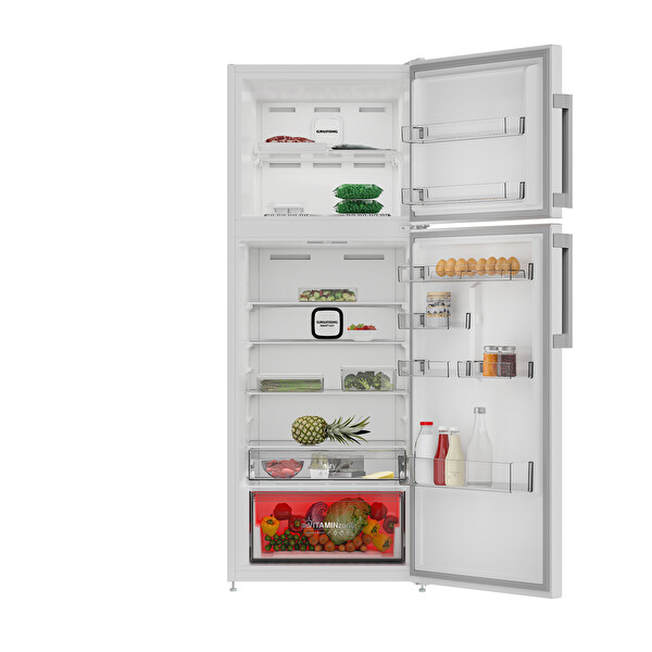 Grundig GPRNE 477 Duo Üstten Donduruculu Beyaz Buzdolabı 4