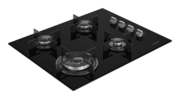 Grundig Gigl 622410 Gazlı Siyah Cam Ocak  2