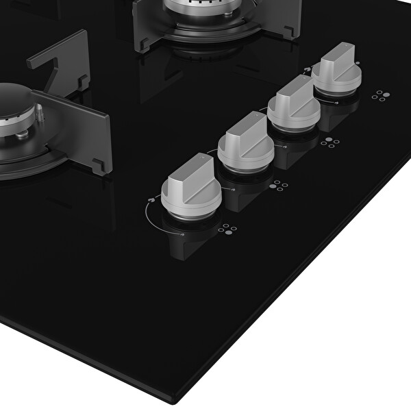 Grundig Gigl 622410 Gazlı Siyah Cam Ocak  3