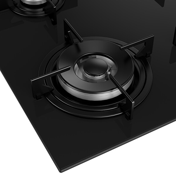 Grundig Gigl 622410 Gazlı Siyah Cam Ocak  4