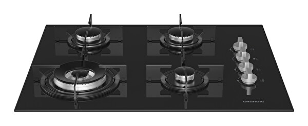 Grundig Gigl 622410 Gazlı Siyah Cam Ocak  5
