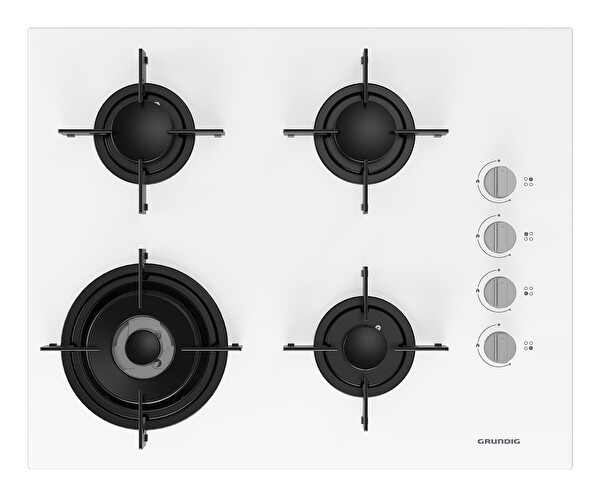 Grundig Gigl 622410w Gazlı Beyaz Cam Ocak 