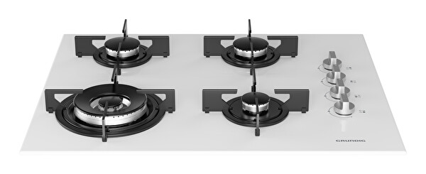 Grundig Gigl 622410w Gazlı Beyaz Cam Ocak  2