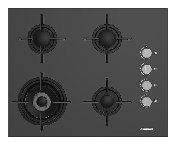 Grundig Gigl 622410gr Gazlı Gri Cam Ocak 