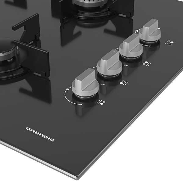 Grundig Gigl 622410gr Gazlı Gri Cam Ocak  4