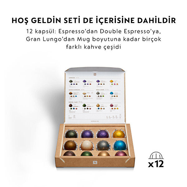 Nespresso Vertuo Latissima Siyah Süt Çözümlü Kahve Makinesi