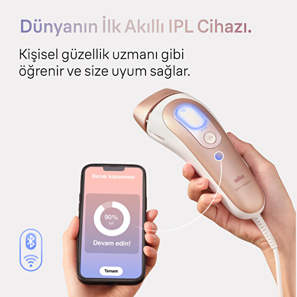 Braun Smart IPL Skin I-Expert Pro 7 Pl7253 400.000 Atımlı Yeni Nesil 3 Başlıklı Kablolu IPL Lazer Epilasyon Cihazı