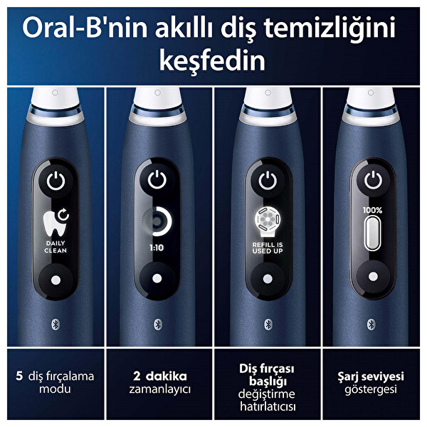 Oral-B Io7 Mavi Şarjlı Diş Fırçası