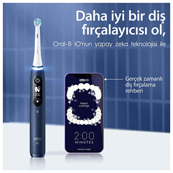 Oral-B Io7 Mavi Şarjlı Diş Fırçası