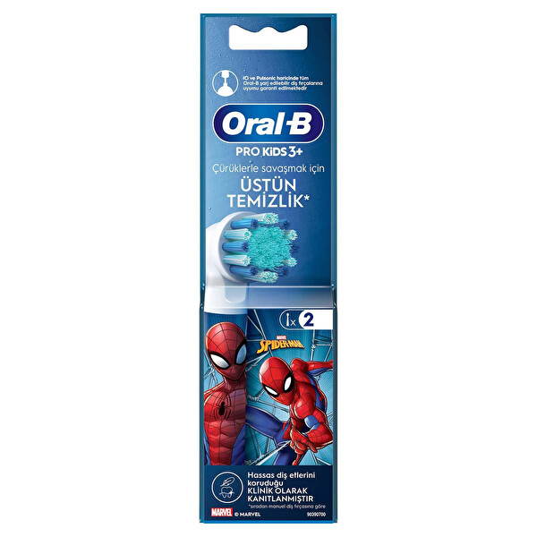 Oral-B EB10 Spiderman X- Fiilament 2'li Yedek Başlık