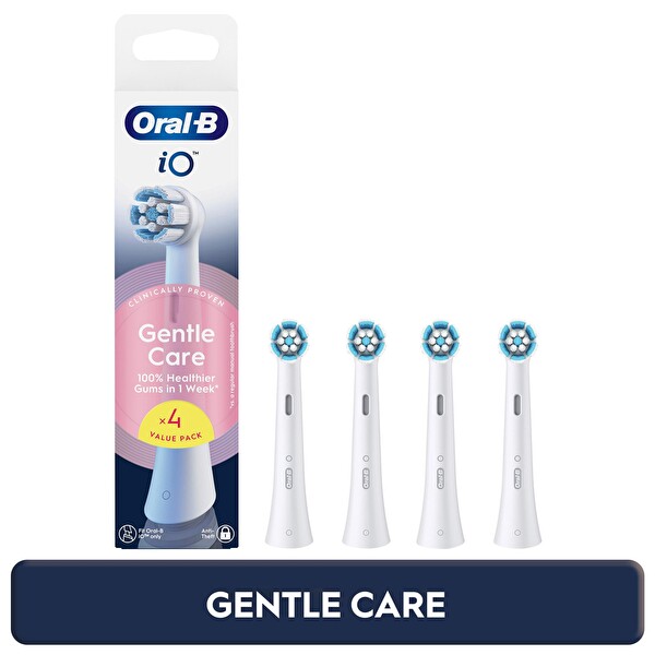 Oral-B iO Gentle Care Beyaz Diş Fırçası Yedek Başlığı 4 Adet